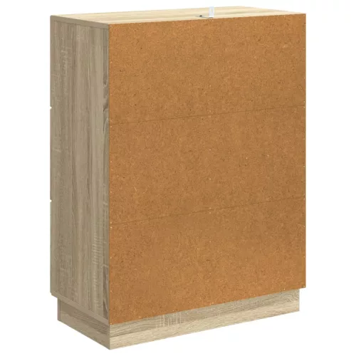  Széf fiókkal Sonoma Tölgy 66 x 34,5 x 87 cm Szerelt Fa