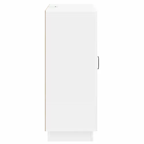  Széf fiókkal Magasfényű Fehér 66 x 34,5 x 87 cm Szerelt Fa