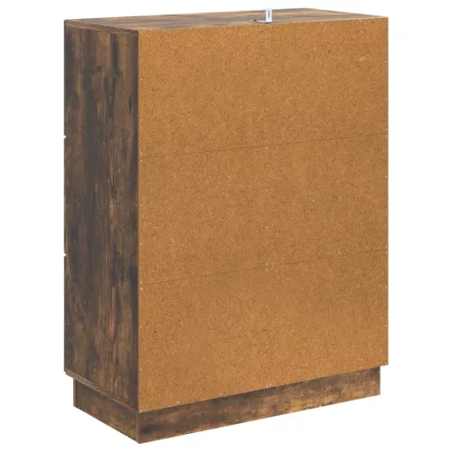  Széf fiókkal Füstös Tölgy 66 x 34,5 x 87 cm Szerelt Fa