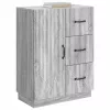  Széf fiókkal Szürke Sonoma 66 x 34,5 x 87 cm Szerelt Fa
