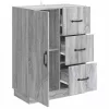 Széf fiókkal Szürke Sonoma 66 x 34,5 x 87 cm Szerelt Fa