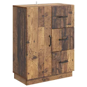  Széf fiókkal Antik Fa 66 x 34,5 x 87 cm Szerelt Fa