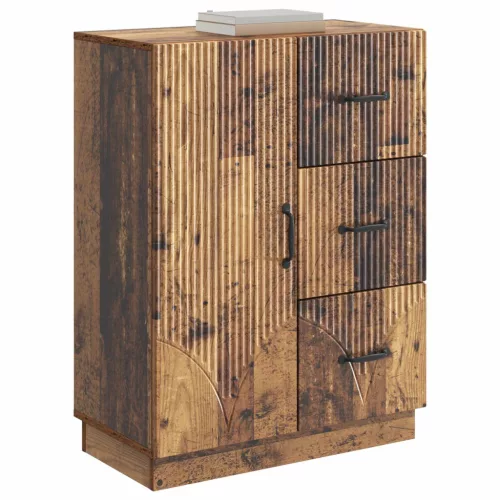  Széf fiókkal Antik Fa 66 x 34,5 x 87 cm Szerelt Fa