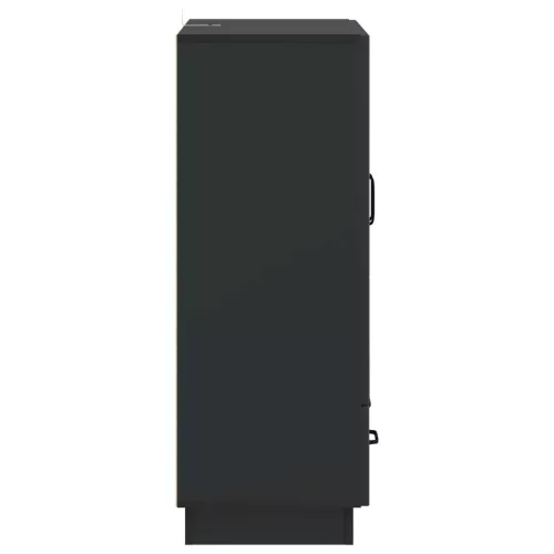  Széf fiókkal Fekete 66 x 34,5 x 92 cm Szerelt Fa