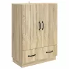  Széf fiókkal Sonoma Tölgy 66 x 34,5 x 92 cm Szerelt Fa