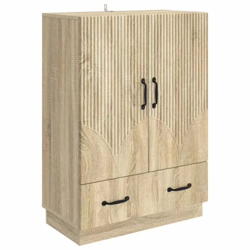  Széf fiókkal Sonoma Tölgy 66 x 34,5 x 92 cm Szerelt Fa