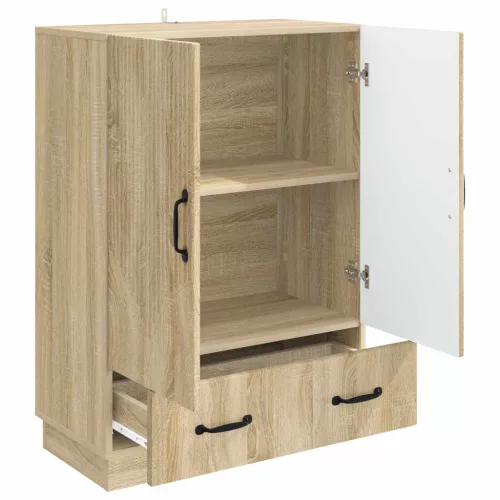  Széf fiókkal Sonoma Tölgy 66 x 34,5 x 92 cm Szerelt Fa