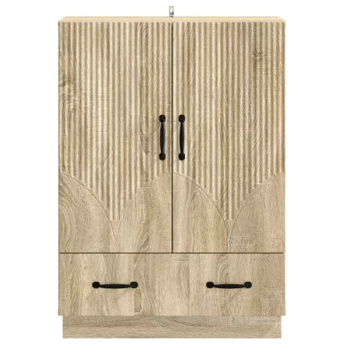  Széf fiókkal Sonoma Tölgy 66 x 34,5 x 92 cm Szerelt Fa