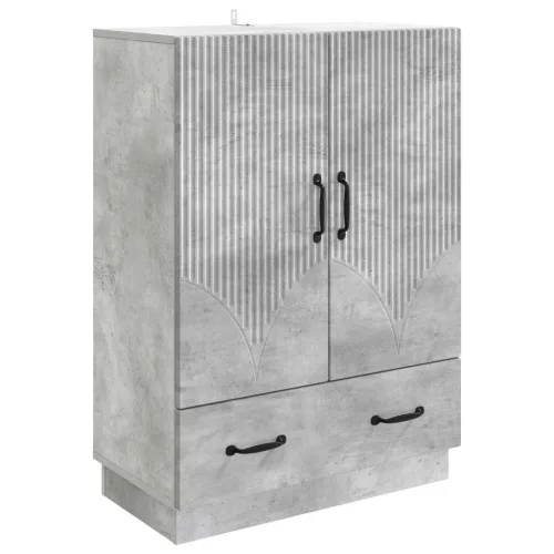  Széf fiókkal Betonszürke 66 x 34,5 x 92 cm Szerelt Fa