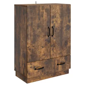  Széf fiókkal Füstös Tölgy 66 x 34,5 x 92 cm Szerelt Fa