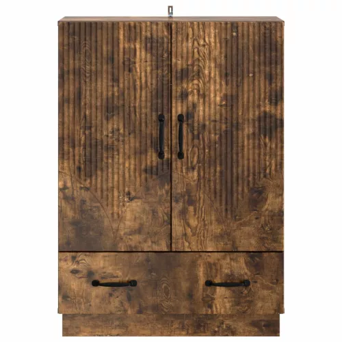  Széf fiókkal Füstös Tölgy 66 x 34,5 x 92 cm Szerelt Fa