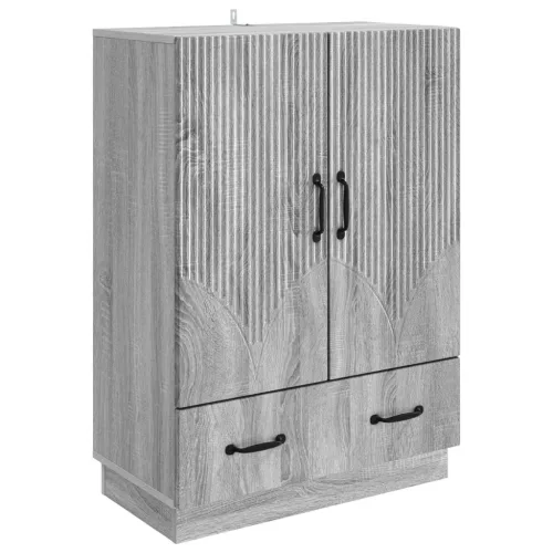  Széf fiókkal Szürke Sonoma 66 x 34,5 x 92 cm Szerelt Fa