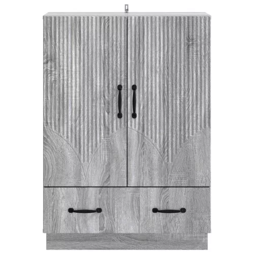  Széf fiókkal Szürke Sonoma 66 x 34,5 x 92 cm Szerelt Fa