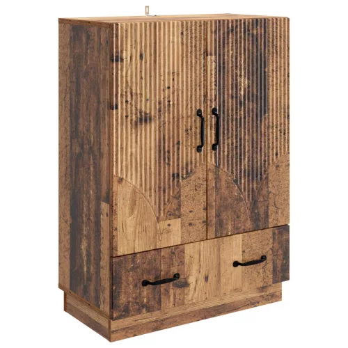  Széf fiókkal Antik Fa 66 x 34,5 x 92 cm Szerelt Fa