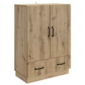    Széf fiókkal Kézműves Tölgy 66 x 34,5 x 92 cm Szerelt Fa