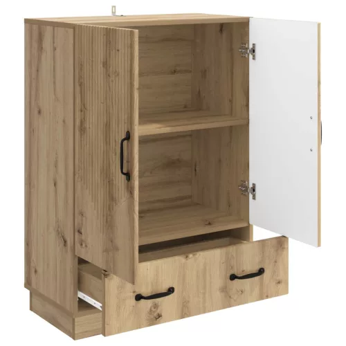  Széf fiókkal Kézműves Tölgy 66 x 34,5 x 92 cm Szerelt Fa