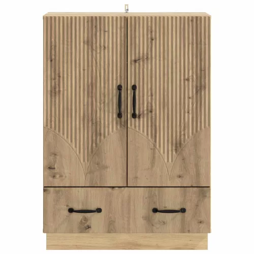  Széf fiókkal Kézműves Tölgy 66 x 34,5 x 92 cm Szerelt Fa