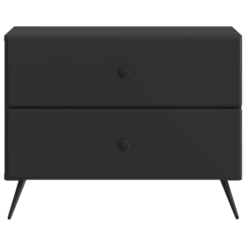  Éjjeliszekrény fiókkal Fekete 62 x 34,5 x 47,5 cm Szerelt Fa