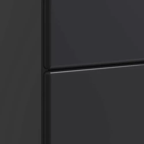  Éjjeliszekrény fiókkal Fekete 62 x 34,5 x 47,5 cm Szerelt Fa