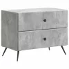  Éjjeliszekrény Betonszürke 62 x 34,5 x 47,5 cm Szerelt Fa