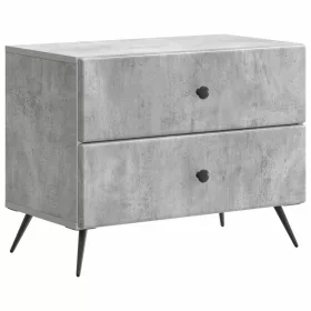    Éjjeliszekrény Betonszürke 62 x 34,5 x 47,5 cm Szerelt Fa