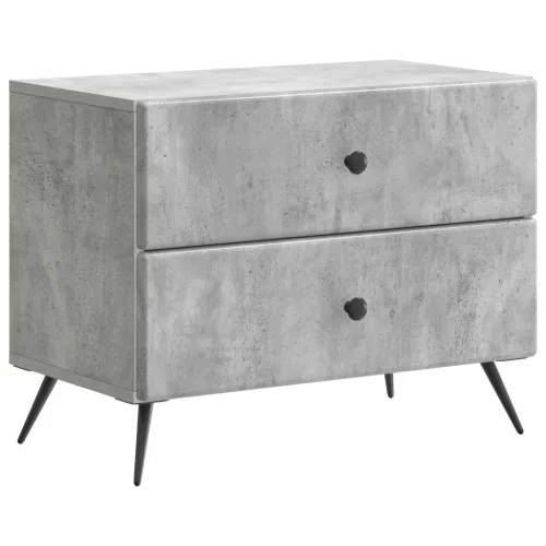  Éjjeliszekrény Betonszürke 62 x 34,5 x 47,5 cm Szerelt Fa