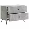  Éjjeliszekrény Betonszürke 62 x 34,5 x 47,5 cm Szerelt Fa