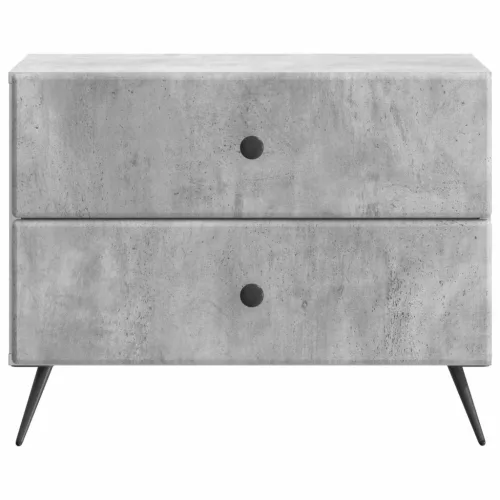  Éjjeliszekrény Betonszürke 62 x 34,5 x 47,5 cm Szerelt Fa