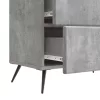  Éjjeliszekrény Betonszürke 62 x 34,5 x 47,5 cm Szerelt Fa