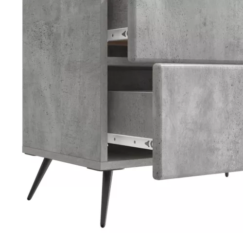  Éjjeliszekrény Betonszürke 62 x 34,5 x 47,5 cm Szerelt Fa