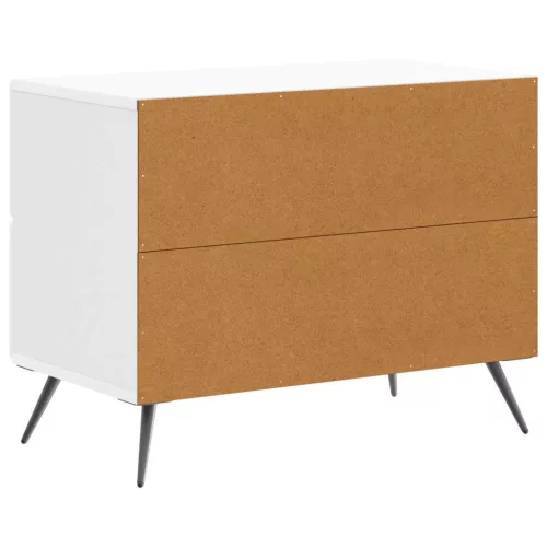  Éjjeliszekrény Magasfényű Fehér 62 x 34,5 x 47,5 cm Szerelt Fa