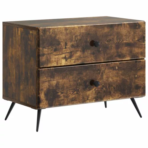  Éjjeliszekrény Füstös Tölgy 62 x 34,5 x 47,5 cm Szerelt Fa