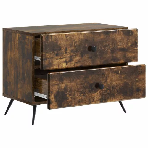  Éjjeliszekrény Füstös Tölgy 62 x 34,5 x 47,5 cm Szerelt Fa