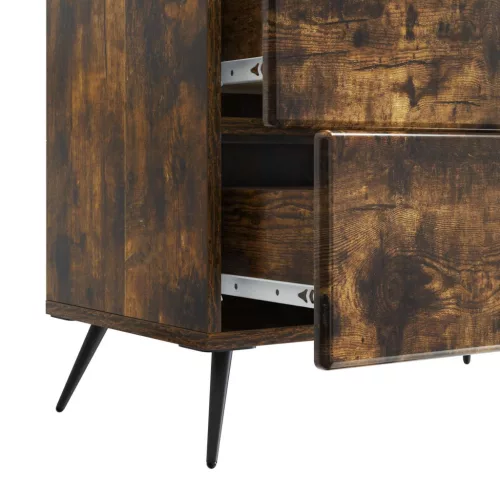  Éjjeliszekrény Füstös Tölgy 62 x 34,5 x 47,5 cm Szerelt Fa