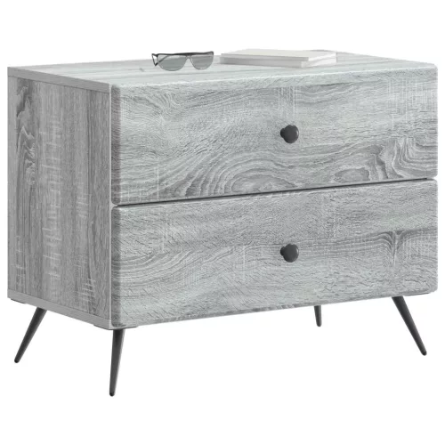  Éjjeliszekrény Szürke Sonoma 62 x 34,5 x 47,5 cm Szerelt Fa