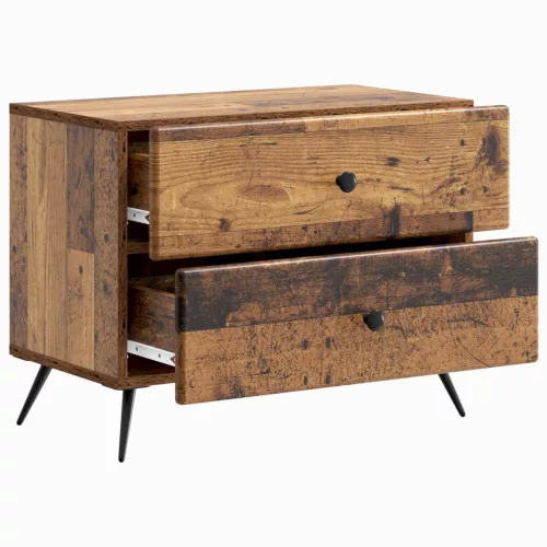  Éjjeliszekrény fiókkal Antik Fa 62 x 34,5 x 47,5 cm Szerelt Fa