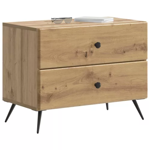  Éjjeliszekrény Kézműves Tölgy 62 x 34,5 x 47,5 cm Szerelt Fa