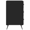  Éjjeliszekrény fiókkal Fekete 43 x 41 x 66,5 cm Szerelt Fa