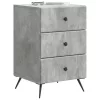  Éjjeliszekrény fiókkal Betonszürke 43 x 41 x 66,5 cm Szerelt Fa