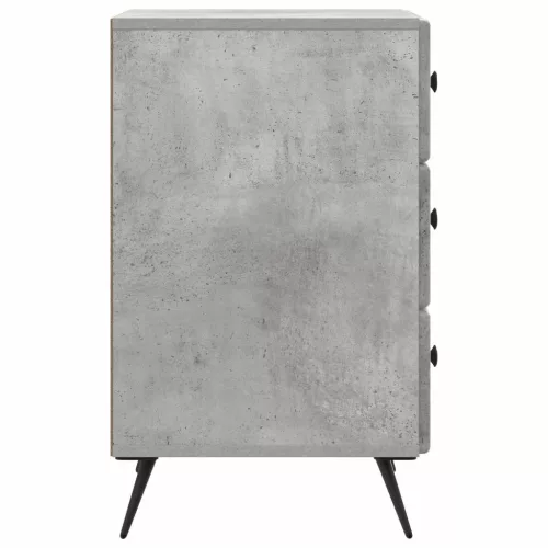  Éjjeliszekrény fiókkal Betonszürke 43 x 41 x 66,5 cm Szerelt Fa