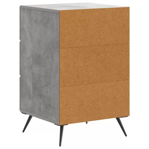  Éjjeliszekrény fiókkal Betonszürke 43 x 41 x 66,5 cm Szerelt Fa