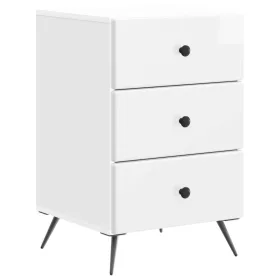    Éjjeliszekrény Magasfényű Fehér 43 x 41 x 66,5 cm Szerelt Fa