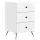  Éjjeliszekrény Magasfényű Fehér 43 x 41 x 66,5 cm Szerelt Fa