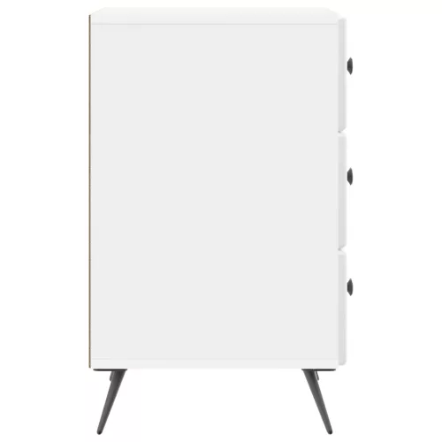  Éjjeliszekrény Magasfényű Fehér 43 x 41 x 66,5 cm Szerelt Fa