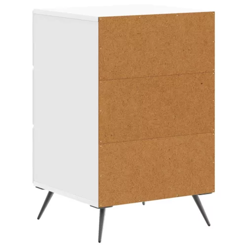  Éjjeliszekrény Magasfényű Fehér 43 x 41 x 66,5 cm Szerelt Fa