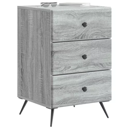  Éjjeliszekrény Szürke Sonoma 43 x 41 x 66,5 cm Szerelt Fa