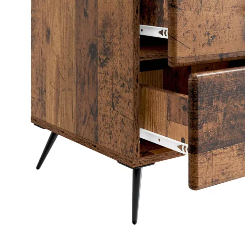  Éjjeliszekrény fiókkal Antik Fa 43 x 41 x 66,5 cm Szerelt Fa