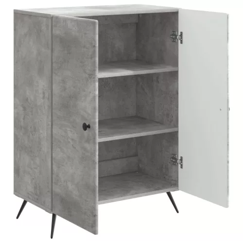  Széf Betonszürke 66 x 34,5 x 90 cm Szerelt Fa