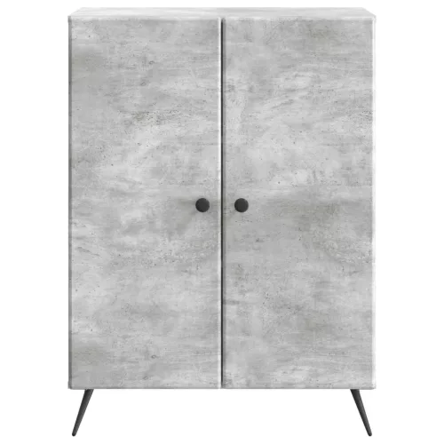  Széf Betonszürke 66 x 34,5 x 90 cm Szerelt Fa