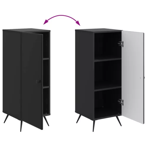  Széf Fekete 33 x 34,5 x 90 cm Szerelt Fa